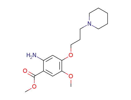 Benzoic acid, 2-amino-5-methoxy-4-[3-(1-piperidinyl)propoxy]-, methyl
ester