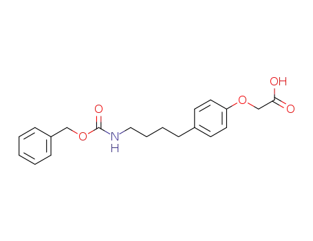Molecular Structure of 847201-23-4 (Acetic acid, [4-[4-[[(phenylmethoxy)carbonyl]amino]butyl]phenoxy]-)