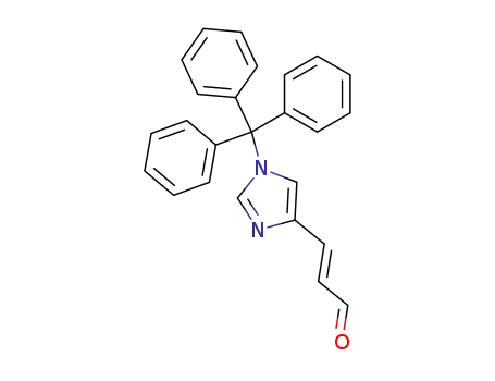 Molecular Structure of 220378-41-6 (1-(triphenylmethyl)-4-(2-carboxaldehydoethenyl)imidazole)