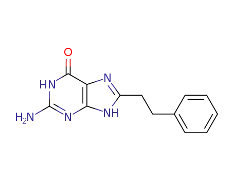 Molecular Structure of 14937-67-8 (2-amino-8-(2-phenylethyl)-5,9-dihydro-6H-purin-6-one)