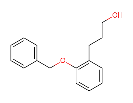 Molecular Structure of 152105-59-4 (3-(2-benzyloxy-phenyl)-propan-1-ol)