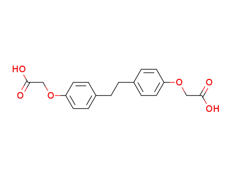 Molecular Structure of 110029-62-4 (1,2-bis[4-(carboxymethoxy)phenyl]ethane)