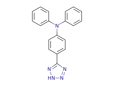 Molecular Structure of 125775-57-7 (Benzenamine, N,N-diphenyl-4-(1H-tetrazol-5-yl)-)