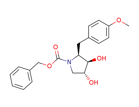 (2S,3R,4R)-N-(benzyloxycarbonyl)-3,4-dihydroxy-2-(4-methoxybenzyl)pyrrolidine