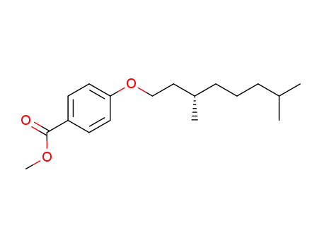 Molecular Structure of 886761-14-4 (methyl 4-[(3S)-3,7-dimethyloctyloxy]benzoate)