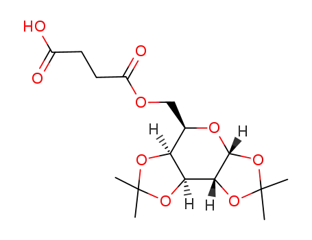 Molecular Structure of 119613-87-5 (6-O-(3-carboxypropanoyl)-1,2:3,4-di-O-isopropylidene-α-D-galactopyranose)