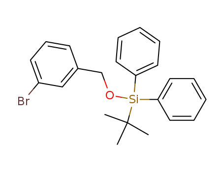 Molecular Structure of 124038-07-9 (Silane, [(3-bromophenyl)methoxy](1,1-dimethylethyl)diphenyl-)