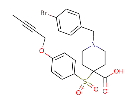 4-Piperidinecarboxylic acid,
1-[(4-bromophenyl)methyl]-4-[[4-(2-butynyloxy)phenyl]sulfonyl]-