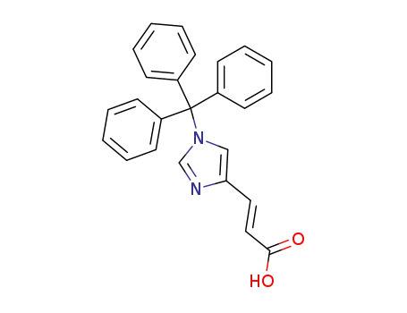 Molecular Structure of 125872-93-7 ((E)-3-(1-trityl-1H-imidazol-4-yl)acrylic acid)