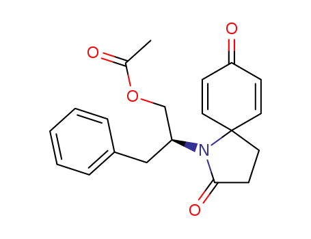 1-[(S)-2'-acetoxy-1'-benzylethyl]-1-azaspiro[4.5]deca-6,9-diene-2,8-dione