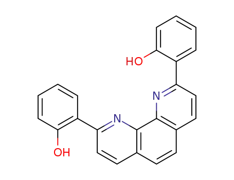 Molecular Structure of 192631-69-9 (Phenol, 2,2'-(1,10-phenanthroline-2,9-diyl)bis-)