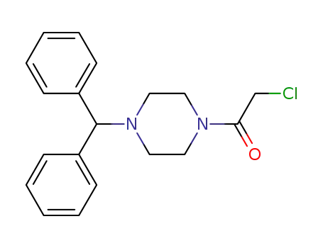 Molecular Structure of 358733-61-6 (1-(4-BENZHYDRYL-PIPERAZIN-1-YL)-2-CHLORO-ETHANONE)