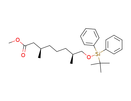 8-(tert-butyldiphenylsilanyloxy)-(3R,7S)-3,7-dimethyloctanoic acid methyl ester