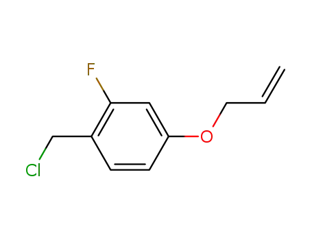 Molecular Structure of 865350-66-9 (1-allyloxy-3-fluoro-4-chloromethyl-benzene)