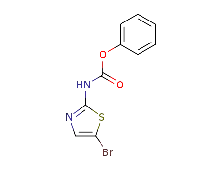 Molecular Structure of 226879-69-2 (Carbamic  acid,  N-(5-bromo-2-thiazolyl)-,  phenyl  ester)