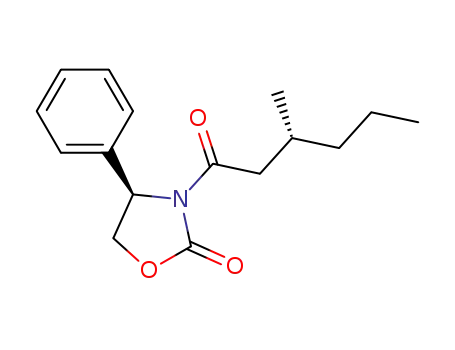 2-Oxazolidinone, 3-[(3R)-3-methyl-1-oxohexyl]-4-phenyl-, (4R)-