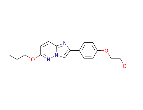 2-[4-(2-methoxyethoxy)phenyl]-6-propoxyimidazo[1,2-b]pyridazine