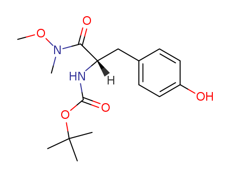 Carbamic acid, [(1S)-1-[(4-hydroxyphenyl)methyl]-2-(methoxymethylamino)-2-oxoethyl]-, 1,1-dimethylethyl ester