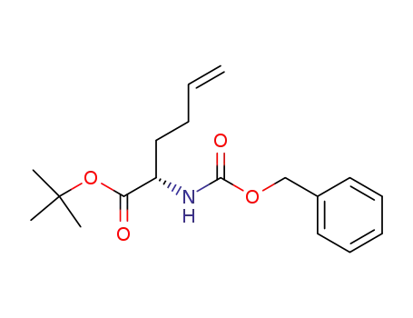 Molecular Structure of 127623-77-2 ((2S)-2-[[(Benzyloxy)carbonyl]aMino]-5-hexenoic Acid tert-Butyl Ester)