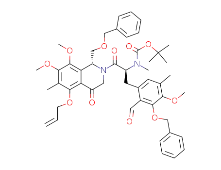 [2-(5-allyloxy-1-benzyloxymethyl-7,8-dimethoxy-6-methyl-4-oxo-3,4-dihydro-1<i>H</i>-isoquinolin-2-yl)-1-(3-benzyloxy-2-formyl-4-methoxy-5-methyl-benzyl)-2-oxo-ethyl]-methyl-carbamic acid <i>tert</i>-butyl ester