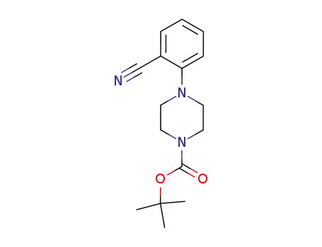 Molecular Structure of 179250-25-0 (TERT-BUTYL 4-(2-CYANOPHENYL)PIPERAZINE-1-CARBOXYLATE)