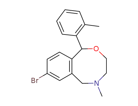 Molecular Structure of 868693-86-1 (1H-2,5-Benzoxazocine,
8-bromo-3,4,5,6-tetrahydro-5-methyl-1-(2-methylphenyl)-)