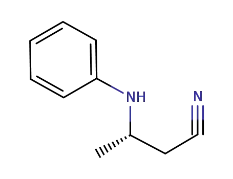 Butanenitrile, 3-(phenylamino)-, (3S)-
