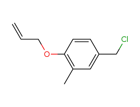 Molecular Structure of 58013-41-5 (allyl-(4-chloromethyl-2-methyl-phenyl)-ether)