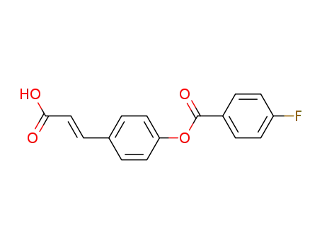 (E)‐3‐(4‐((4‐fluorobenzoyl)oxy)phenyl)acrylic acid