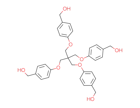 Molecular Structure of 678187-37-6 (tetrakis[[(4-hydroxymethyl)phenoxy]methyl]methane)
