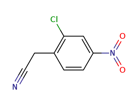 Molecular Structure of 89277-99-6 ((2-CHLORO-4-NITROPHENYL)-ACETONITRILE)