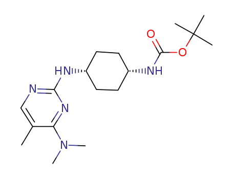 cis-[4-(4-dimethylamino-5-methyl-pyrimidin-2-ylamino)-cyclohexyl]-carbamic acid tert-butyl ester