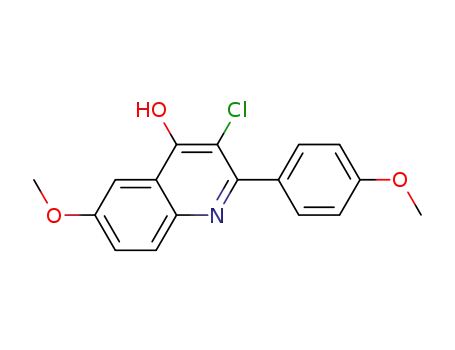 4-Quinolinol,  3-chloro-6-methoxy-2-(4-methoxyphenyl)-