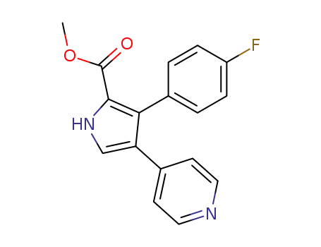 1H-Pyrrole-2-carboxylic acid, 3-(4-fluorophenyl)-4-(4-pyridinyl)-, methyl
ester