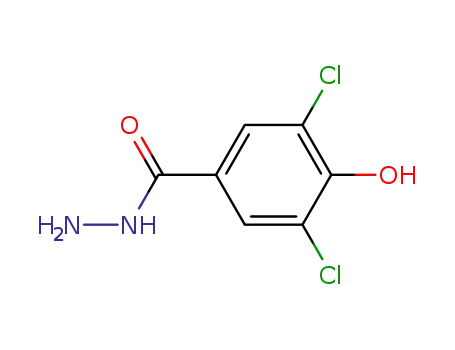 Molecular Structure of 23964-29-6 (3,5-DICHLORO-4-HYDROXYBENZOHYDRAZIDE)