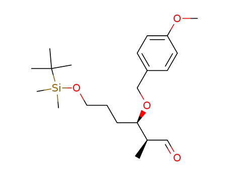 Hexanal,
6-[[(1,1-dimethylethyl)dimethylsilyl]oxy]-3-[(4-methoxyphenyl)methoxy]-2-
methyl-, (2S,3R)-