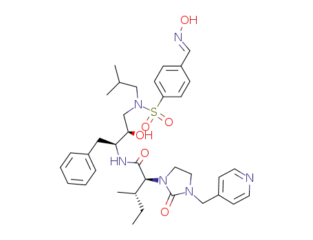 (2S,3S)-3-methyl-2-[2-oxo-3-pyridin-4-ylmethylimidazolidin-1-yl]pentanoic acid ((1S,2R)-1-benzyl-2-hydroxy-3-{[4-(E-hydroxyiminomethyl)benzenesulfonyl](isobutyl)amino}propyl)amide