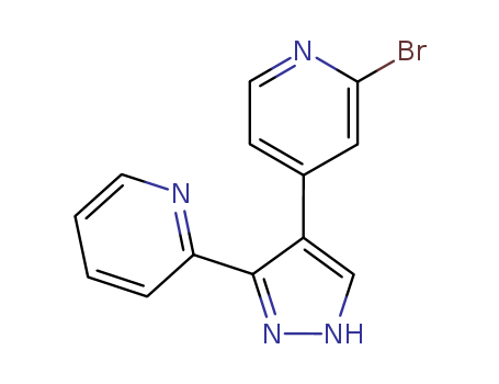 2-broMo-4-(3-(pyridin-2-yl)-1H-pyrazol-4-yl)pyridine
