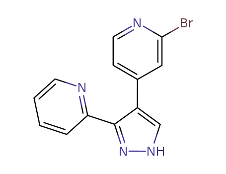 Molecular Structure of 446880-81-5 (2-BROMO-4-(3-PYRIDIN-2-YL-1H-PYRAZOL-4-YL)-PYRIDINE)