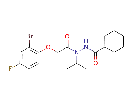 cyclohexanecarboxylic acid N'-[2-(2-bromo-4-fluoro-phenoxy)-acetyl]-N'-isopropyl-hydrazide