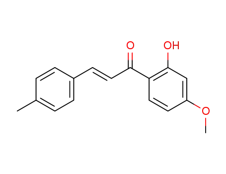Molecular Structure of 137109-37-6 ((E)-1-(2-hydroxy-4-methoxyphenyl)-3-p-tolylprop-2-en-1-one)