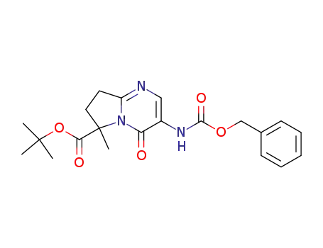 3-benzyloxycarbonylamino-6-methyl-4-oxo-4,6,7,8-tetrahydro-pyrrolo[1,2-a]pyrimidine-6-carboxylic Acid tert-butyl Ester