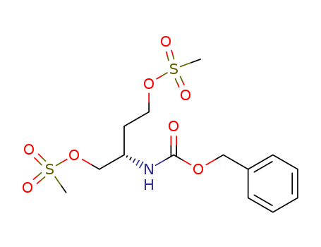 Carbamicacid, [(1S)-3-[(methylsulfonyl)oxy]-1-[[(methylsulfonyl)oxy]methyl]propyl]-,phenylmethyl ester (9CI)