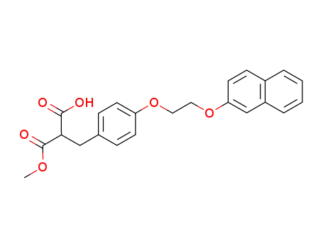 2-(methoxycarbonyl)-3-[4-[2-(2-naphthoxy) ethoxy] phenyl]propionic acid