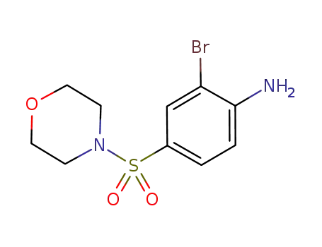 Molecular Structure of 915006-30-3 (2-bromo-4-(morpholine-4-sulfonyl)-phenylamine)