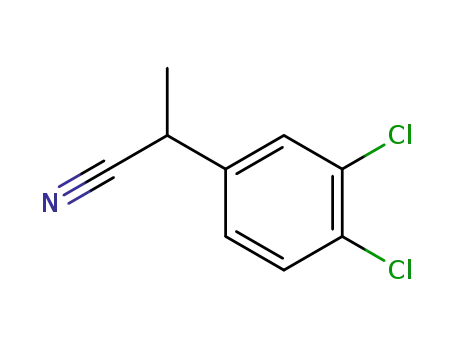 Molecular Structure of 2184-87-4 (2-(3,4-dichlorophenyl)propanenitrile)