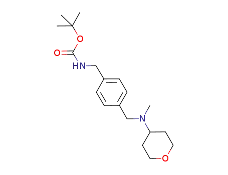 Carbamic acid,
[[4-[[methyl(tetrahydro-2H-pyran-4-yl)amino]methyl]phenyl]methyl]-,
1,1-dimethylethyl ester
