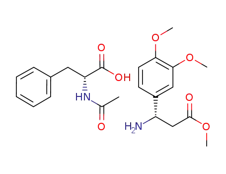 Molecular Structure of 696641-65-3 (methyl (S)-3-amino-3-(3,4-dimethoxyphenyl)propionate N-acetyl-D-phenylalanine salt)