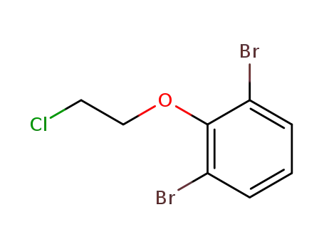 Molecular Structure of 281678-66-8 (1,3-DIBROMO-2-(2-CHLOROETHOXY)BENZENE)