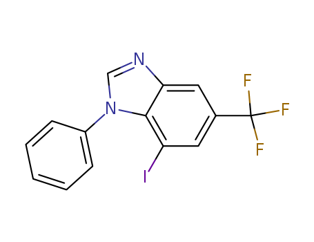 1H-Benzimidazole, 7-iodo-1-phenyl-5-(trifluoromethyl)-
